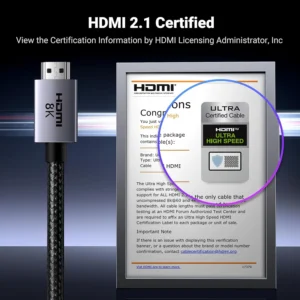 UGREEN 8K HDMI 2.1 Cable 48Gbps 3.3FT