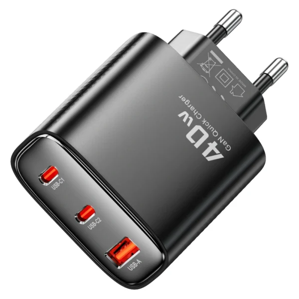 Toocki 40W Multi-device Fast Charger 3 Ports