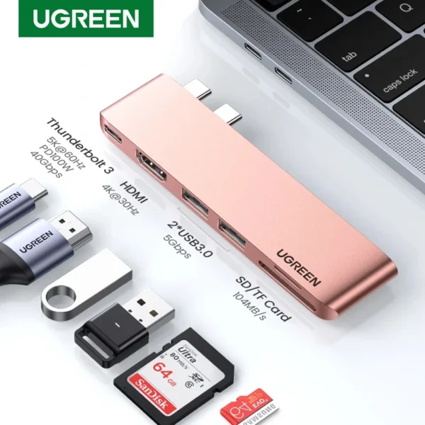 Ugreen USB C Hub Adapter for MacBook Pro and MacBook Air